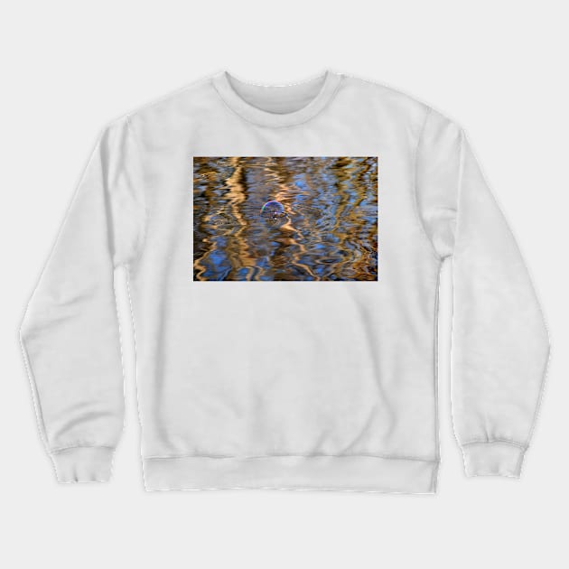 Water reflections & bubble Crewneck Sweatshirt by LaurieMinor